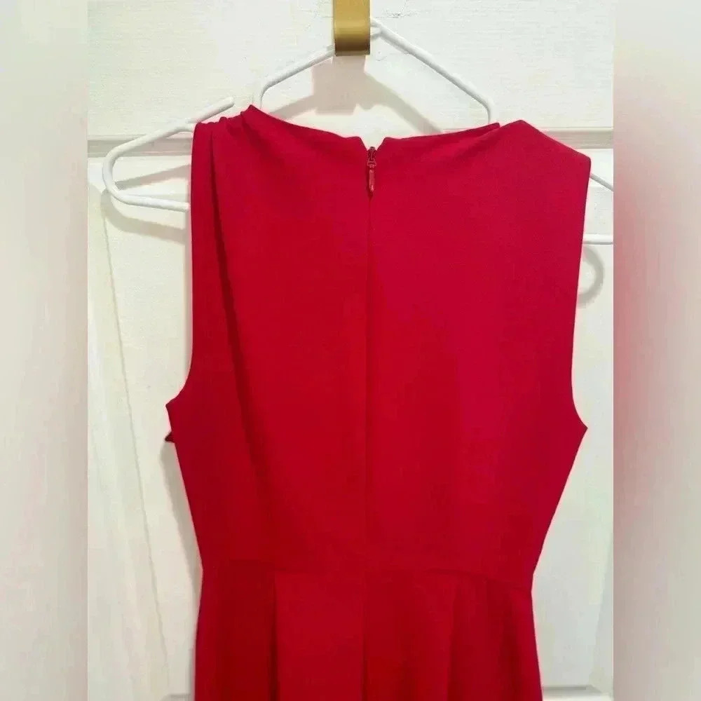 BCBGMAXAZRIA Women’s Wide Leg Romper Jumpsuit Red - Picture 12 of 12